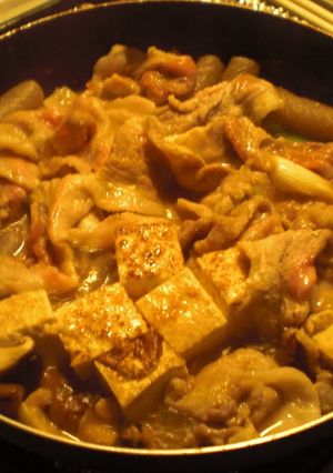 A picture of Better than Beef!? Amazing Pork Sukiyaki.