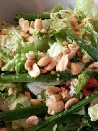 Easy Steps to Make Asian salad with a kick the So Delicious Can spoil the tongue