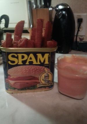 A picture of Spam fries!.