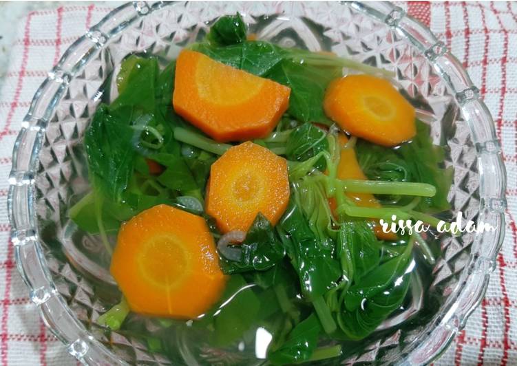 Resep Sayur Bayam wortel bening yang Bisa Manjain Lidah