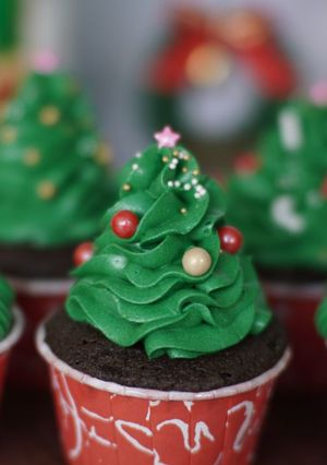 Foto resep Christmas Tree Cup Cake