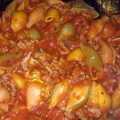 A picture of prego chili Mac.