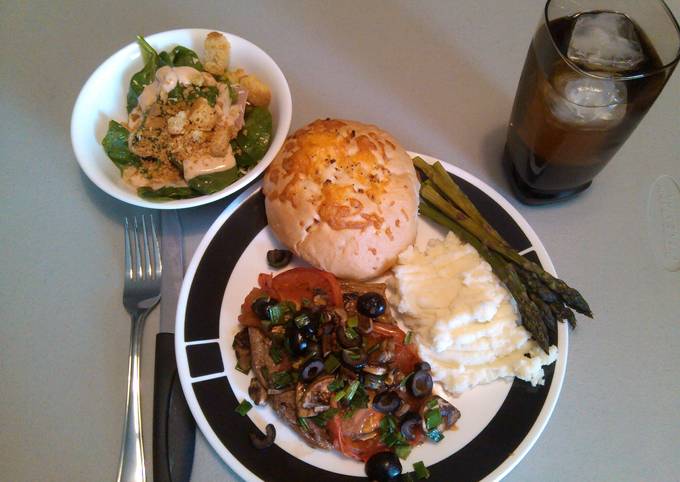 Steak and veggies