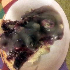 A picture of Grandma's Fruit Cobbler.
