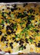 chicken and black bean nachos