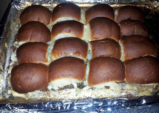 Recipe of Quick Tina's white castle sliders