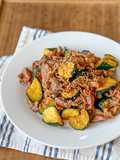 Make-Ahead Sweet and Savory Zucchini and Pork Stir-Fry