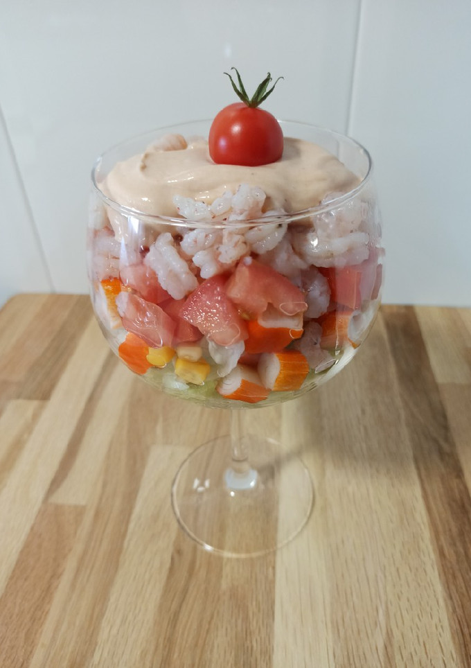 Una foto de Cocktail de gambas
