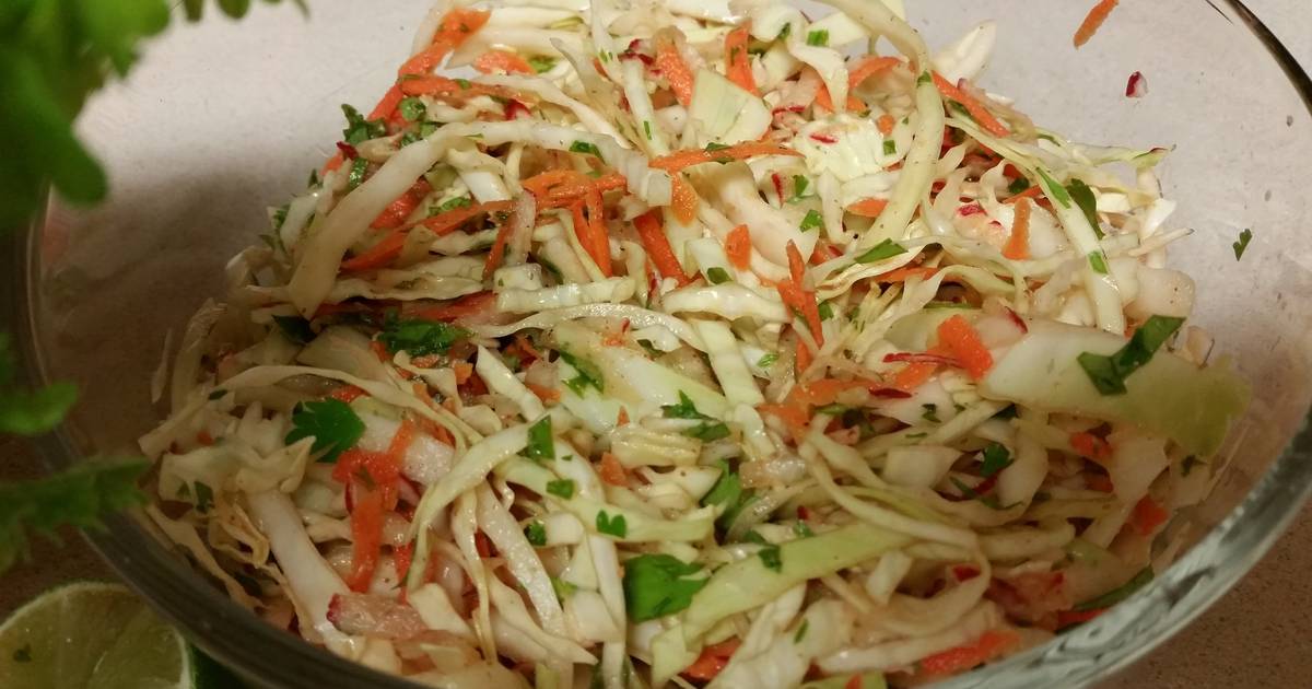 Coleslaw with cumin cilantro dressing Recipe by Jenny Cookpad