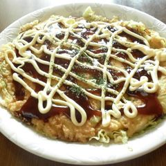 A picture of Healthy and Easy Okonomiyaki with Cabbage!!.