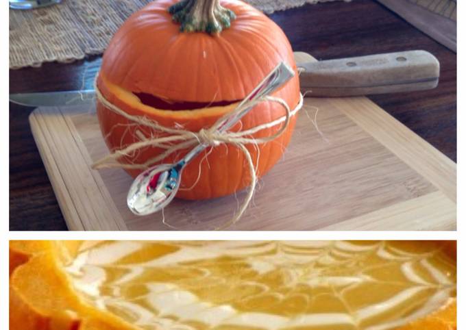 Steps to Prepare Ultimate Pumpkin Sweet Potato Soup With Saffron Infused Cream