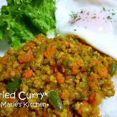 A picture of Dry Curry with Plenty of Vegetables.