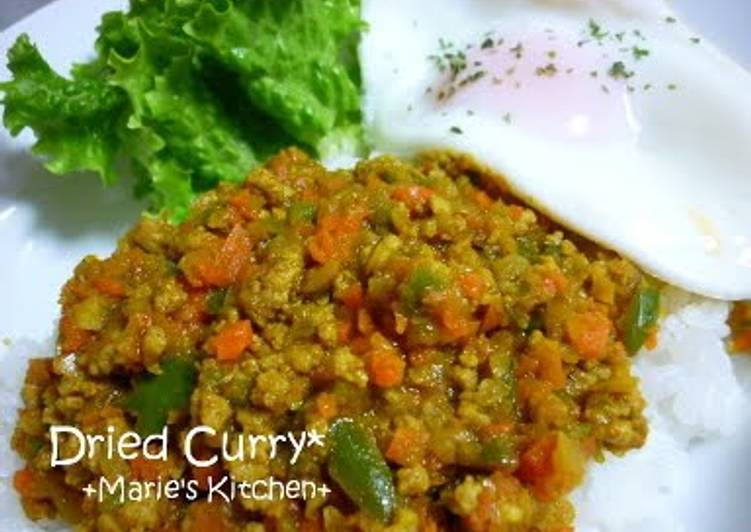 Easiest Way to Make Homemade Dry Curry with Plenty of Vegetables