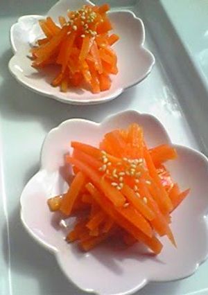 A picture of Sweet and Tasty Carrot Namul.