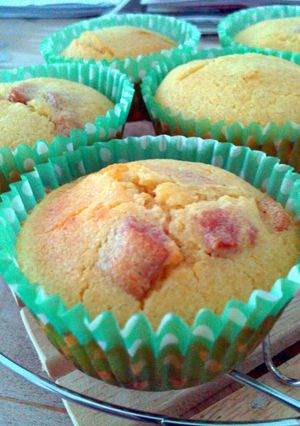 A picture of Honey Cornmeal Muffins.
