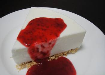 Easy Fast Cooking Rich Yet Refreshing Simple NoBake Rare Cheesecake Delicious Steady