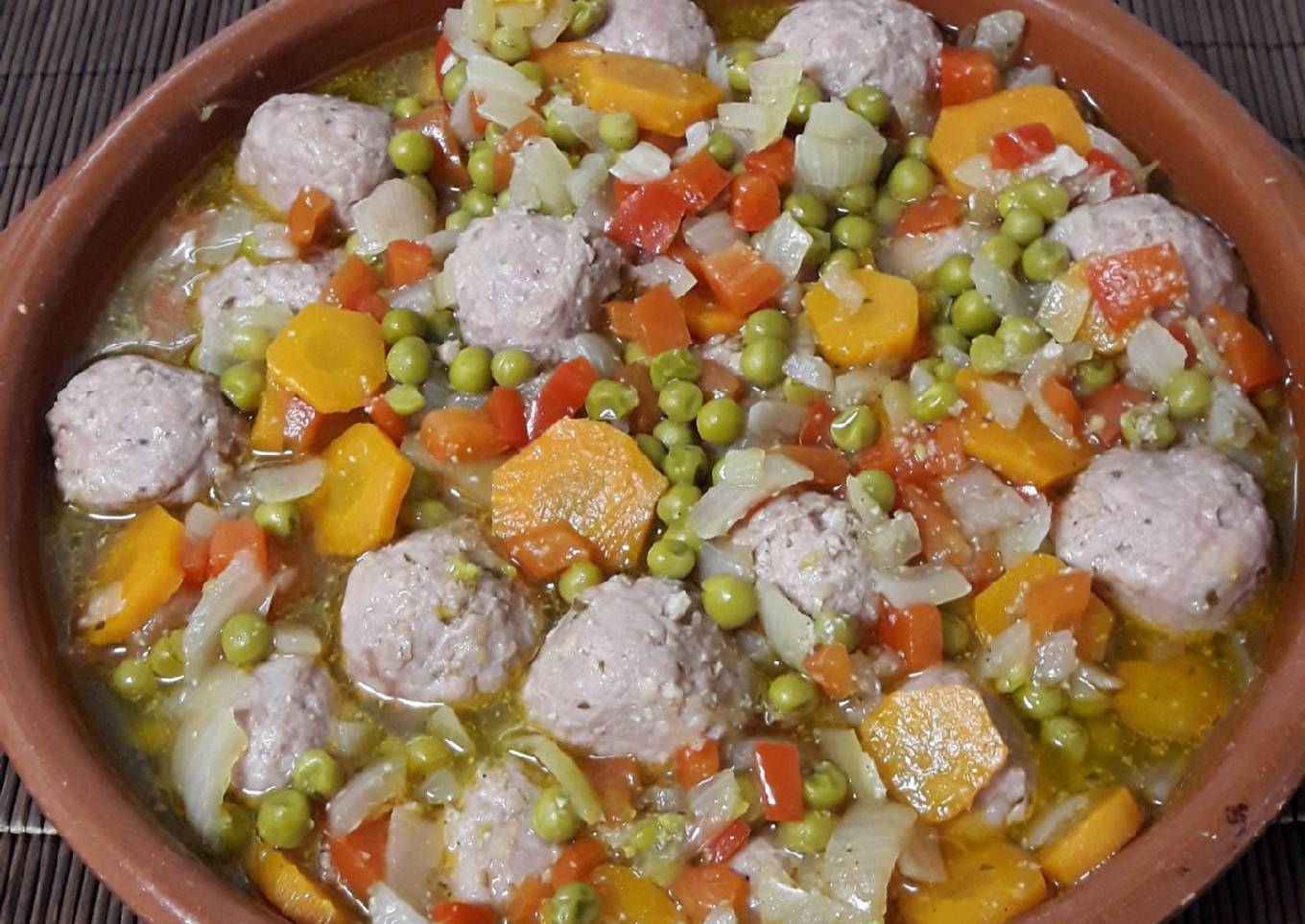 Albóndigas a la jardinera