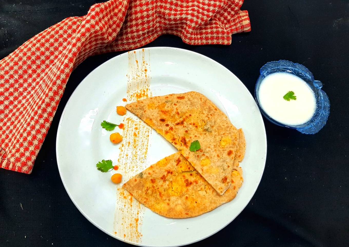 Chickpeas paratha