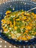 Erizos Frescos con Cebolla y Cilantro