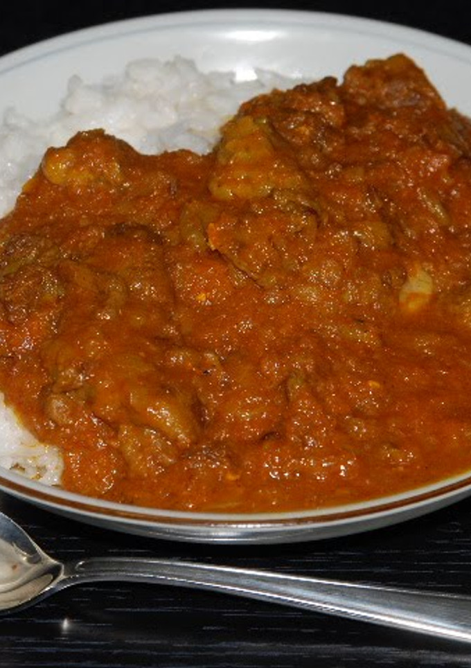 A picture of Authentic Indian-Style Beef Curry.
