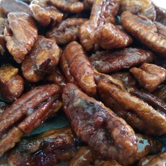 Deep fried candied pecans A picture of Deep fried candied pecans.
