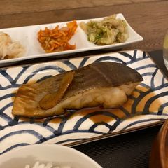 A picture of Japanese simmered cod fish - Tara no nitsuke.
