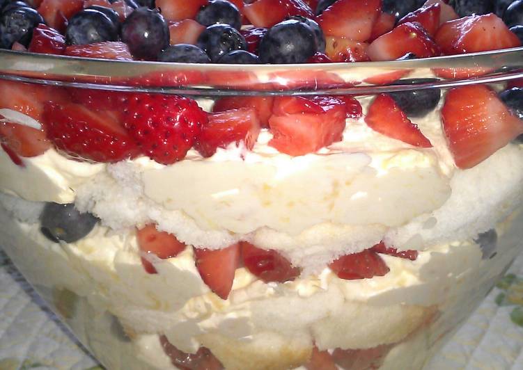 Easiest Way to Cook Appetizing " Angel Lush Trifle "