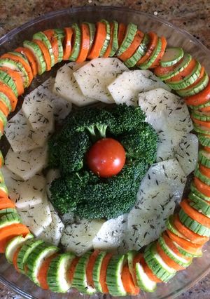 صورة لوصفة خضار سوتيه مشوي بالفرن