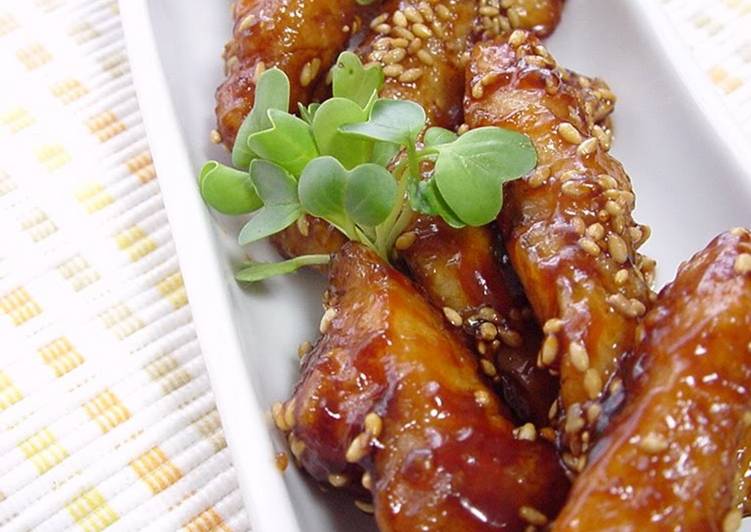 Recipe of Super Quick Homemade Teriyaki Sesame Chicken Sticks