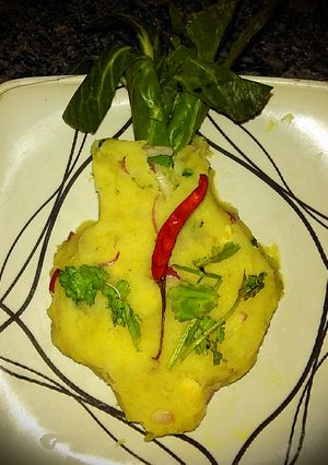 A picture of Aloo choka.