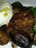 Sig's Puy lentil and Porcini mushroom burger.