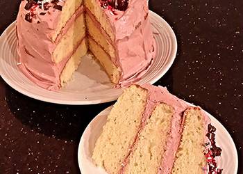 Easy Recipe Cherry Vanilla Layer Cake Most Delicious