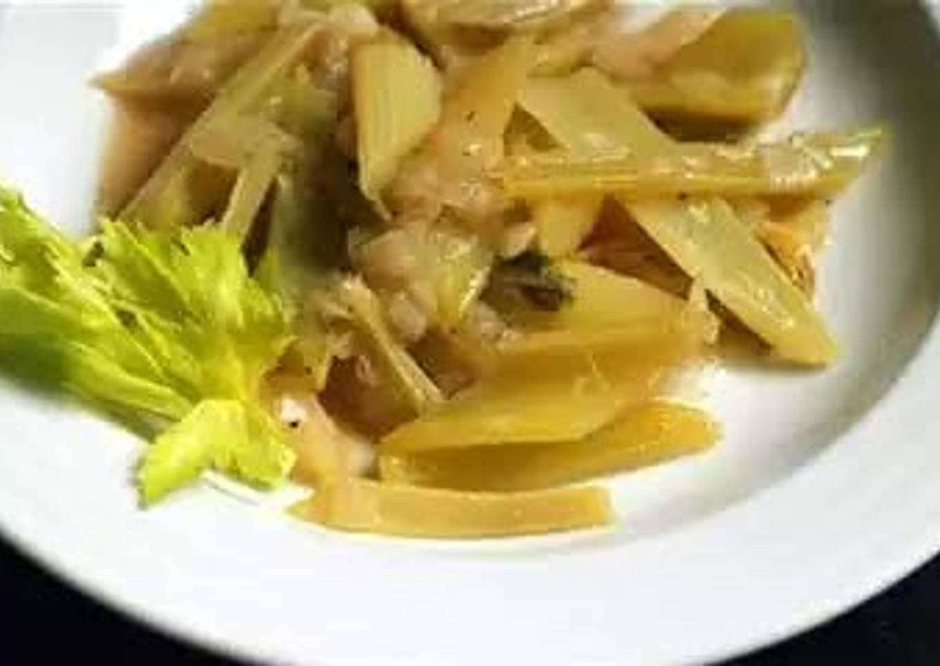 Braised celery