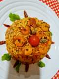 Paste orzo cu somon și creveți la cuptor 🧿