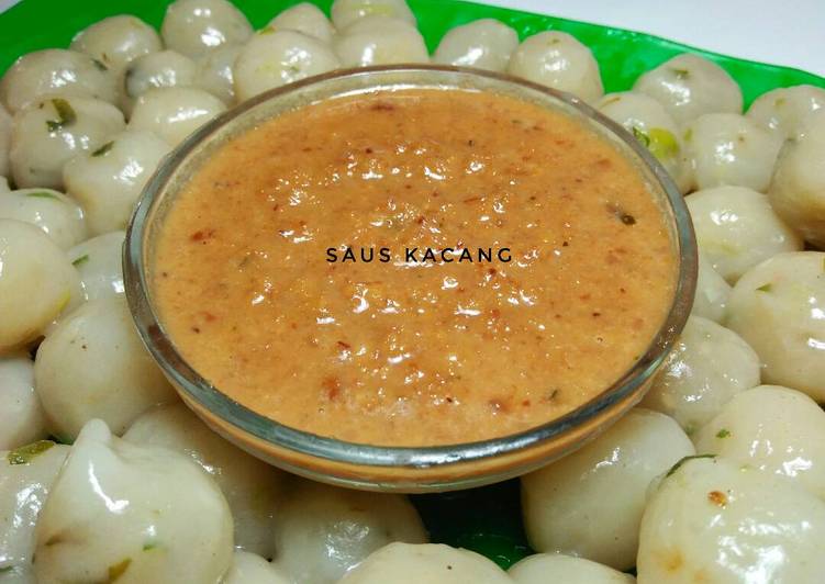 Cara Gampang Menyiapkan Saus Kacang enaak (bisa untuk cilok, siomay, batagor, sate😉), Enak