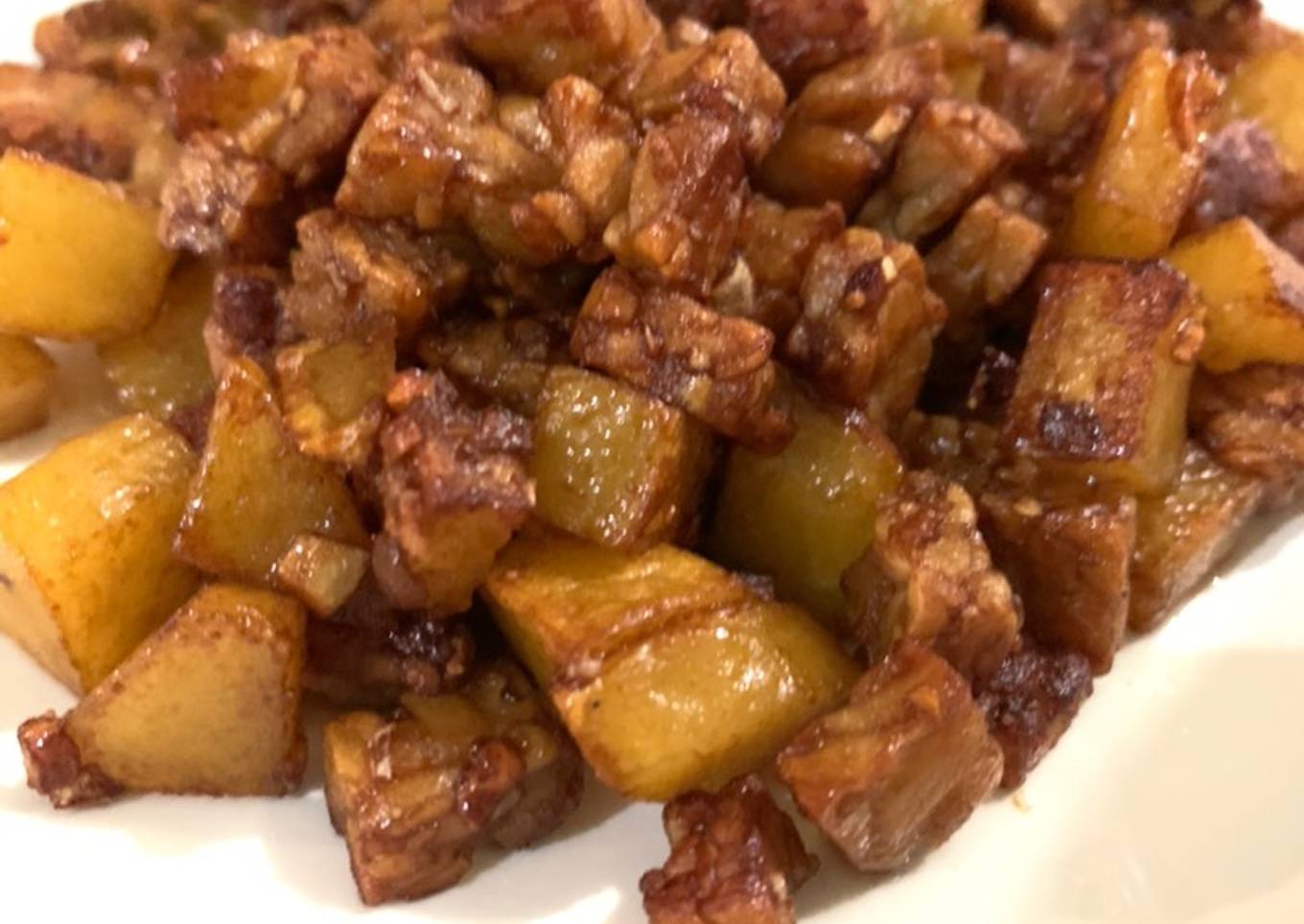 Tempe kentang goreng kecap