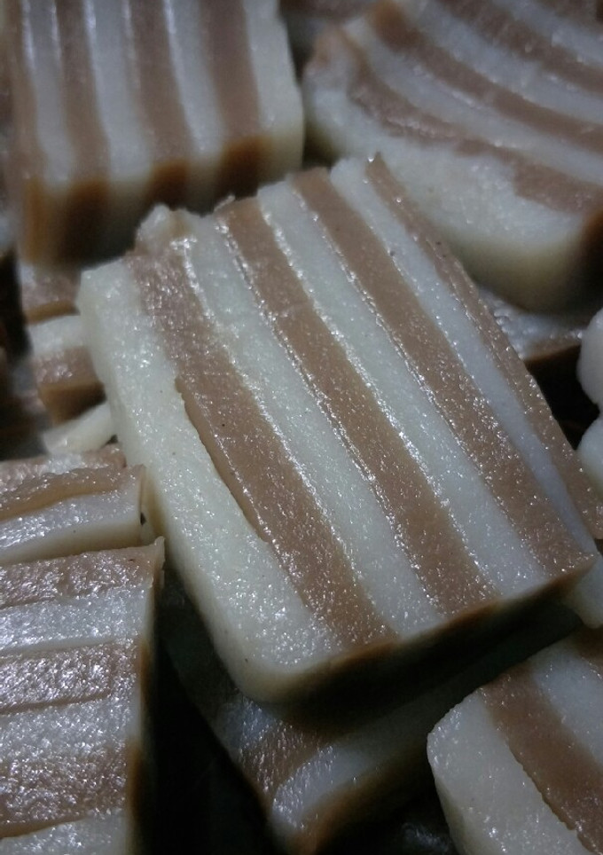 Foto resep Lapis tepung beras santan susu