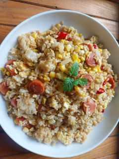 Foto resep Nasi Goreng jagung sosis