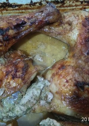 Una foto de Pollo al horno