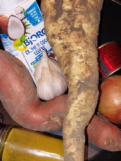 Une photo de Curry de panais et patate douce