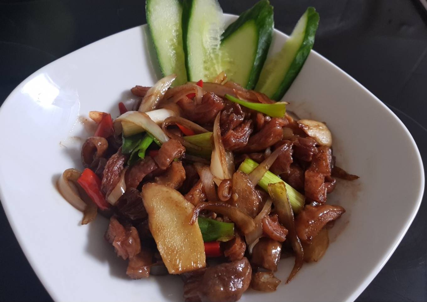 Usba goreng mentega jahe(non halal)