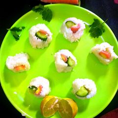 Vegetable Sushi Snacks A picture of Vegetable Sushi Snacks.