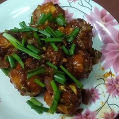 A picture of Veg Manchurian.