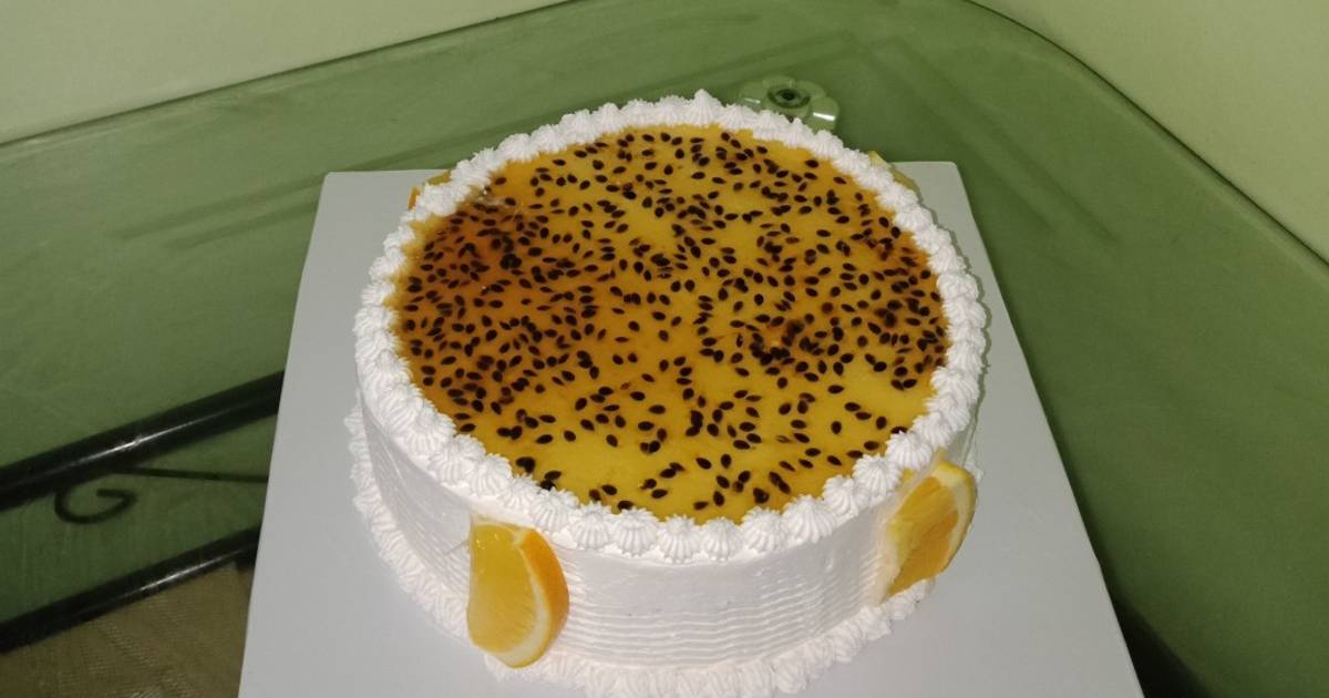 Passionfruit Sponge Cake - Apple Cake Annie - Cakes %