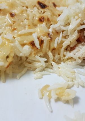 صورة لوصفة رز بالقشطه والجبن