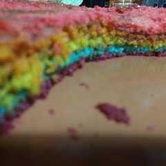 Una foto de Torta arcoiris