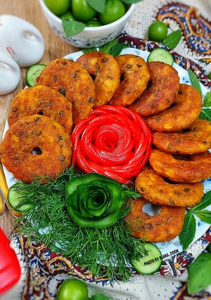 عکسی از دستور ❤️کوکوی عدس پلو🥰