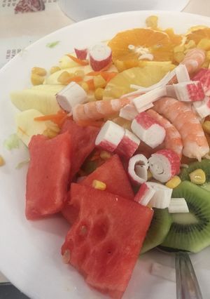 Una foto de Ensalada tropical