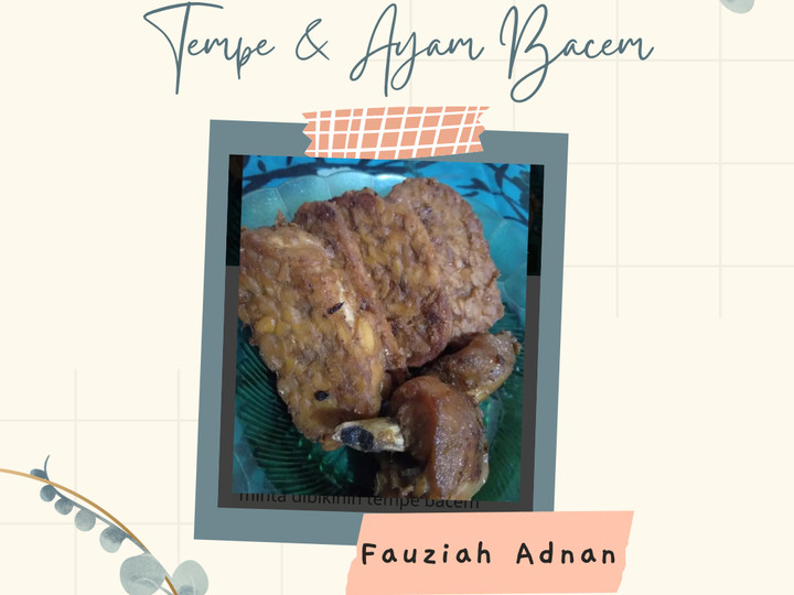 Resep 137. Tempe Ayam Bacem Anti Gagal