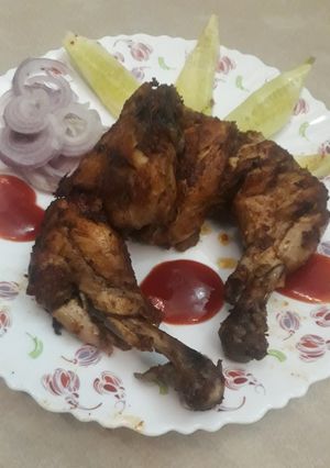 A picture of Chicken tikka.